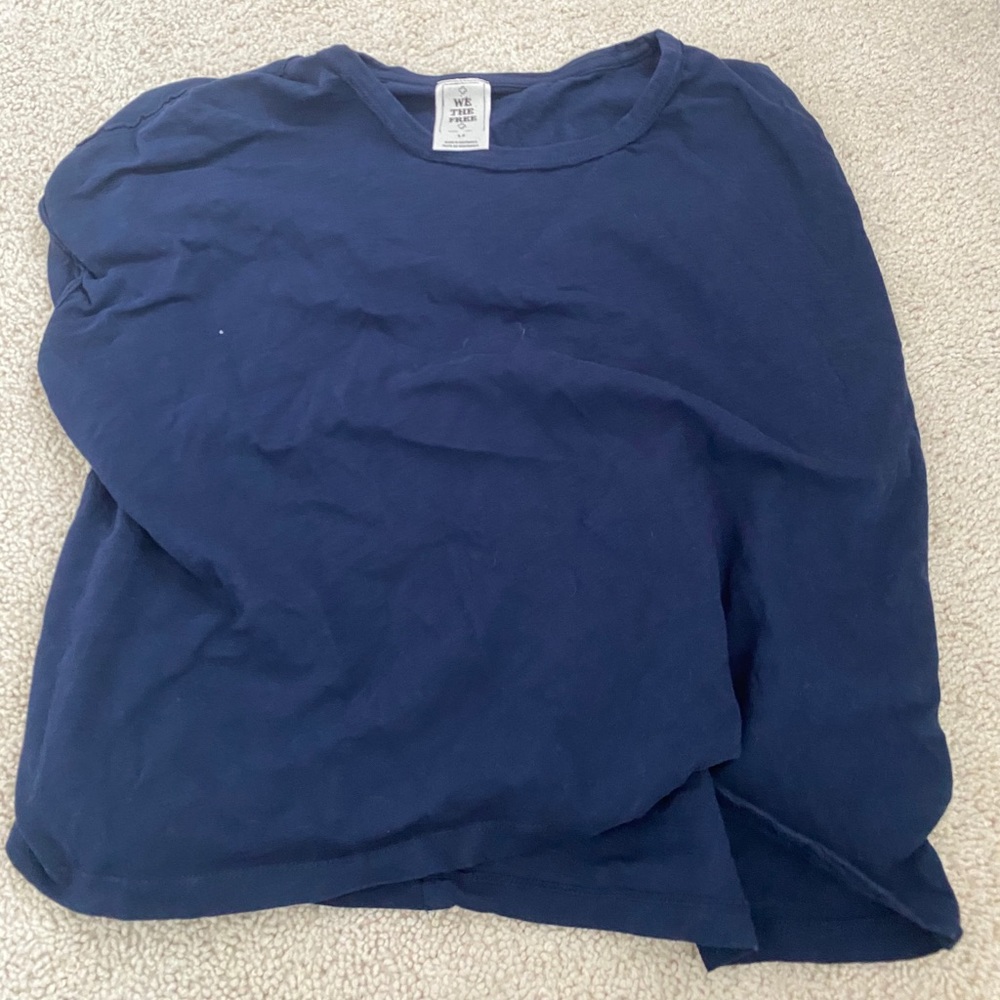 Navy free people top
